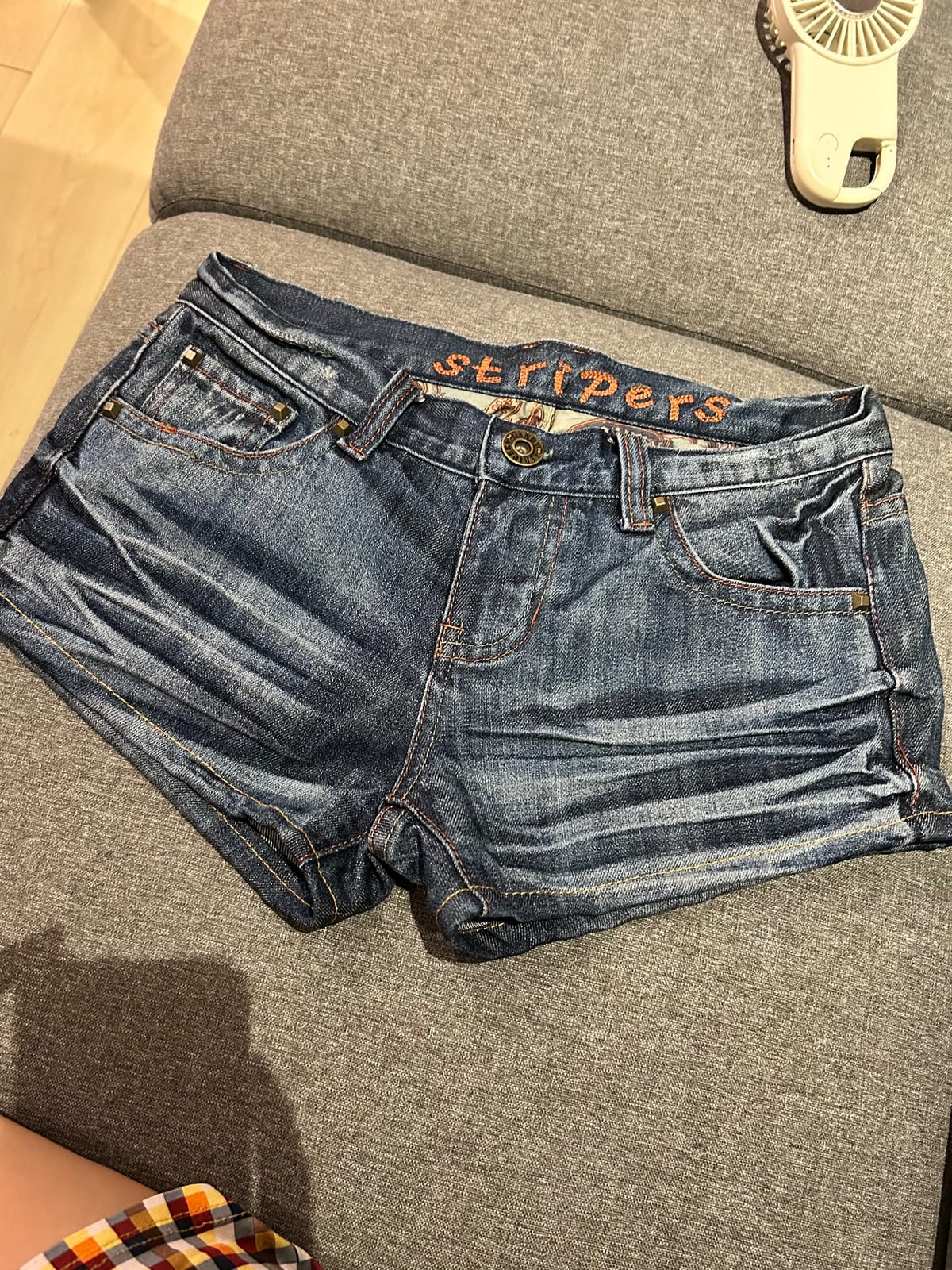 Brandnew vintage low waist demin shorts 2000’s dark blue y2k