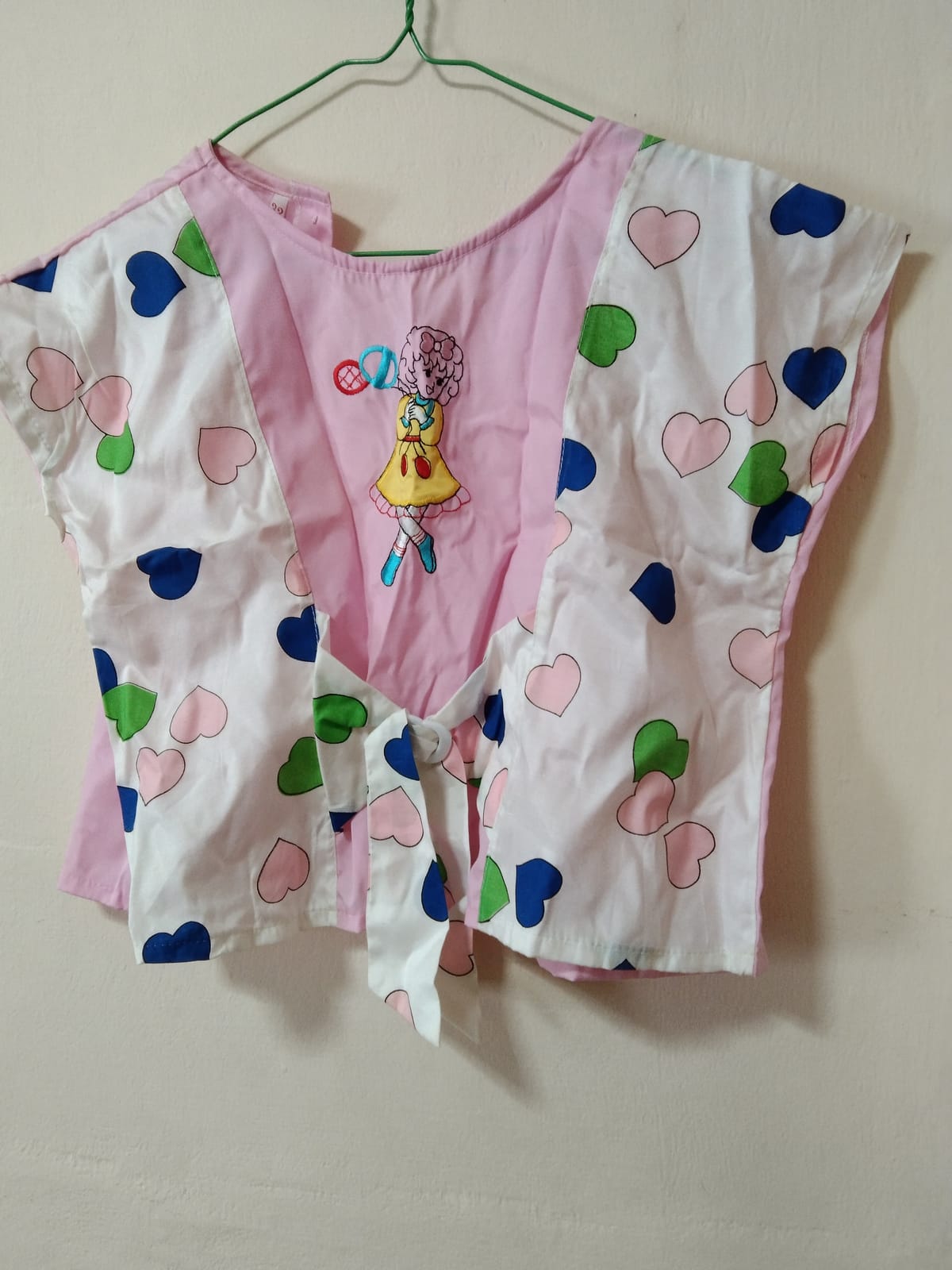 Cute Pink Embroidered Snap Button Top - Photo 4