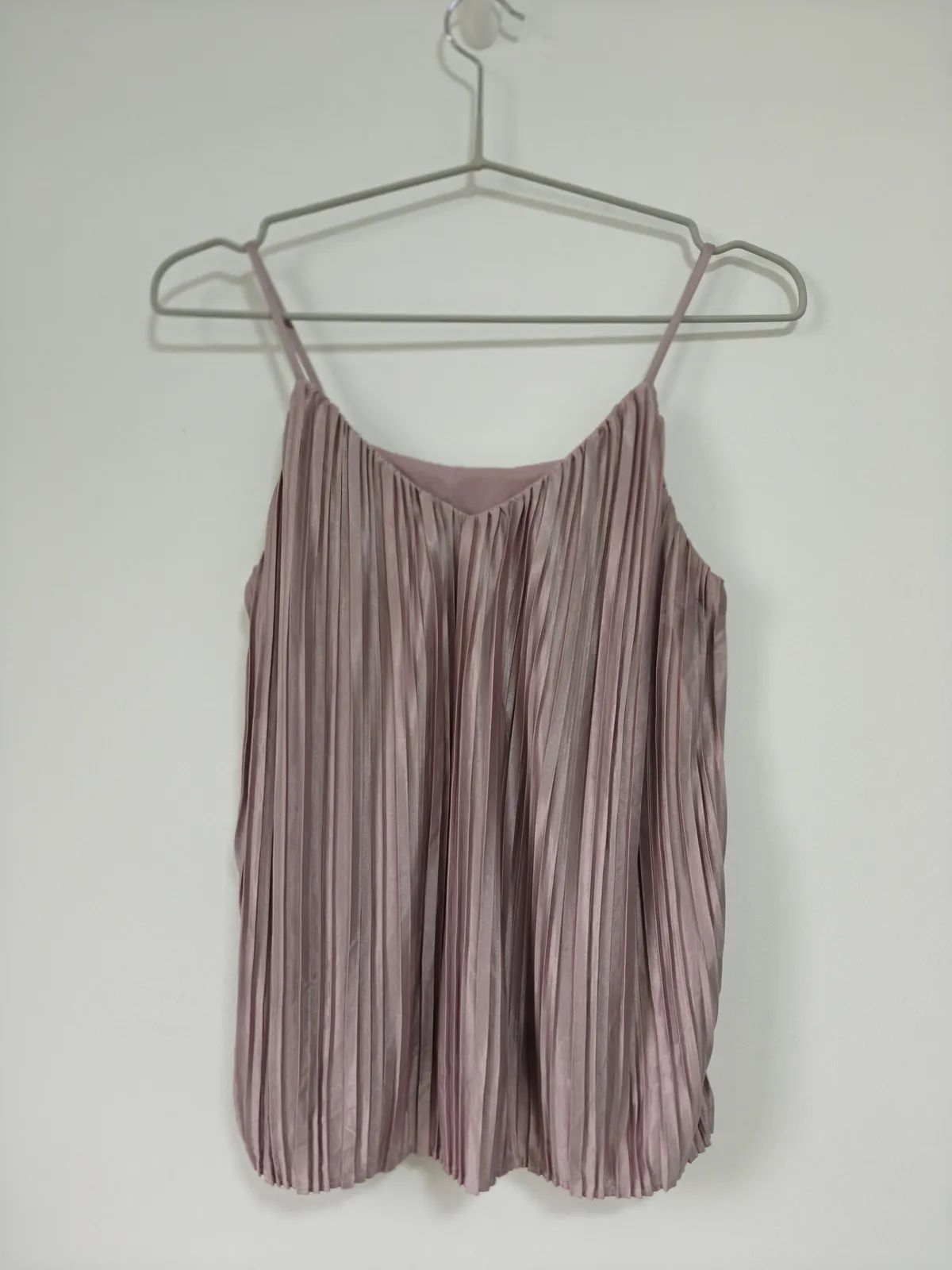 Theclosetlover Chic Pleated Lilac Cami Top