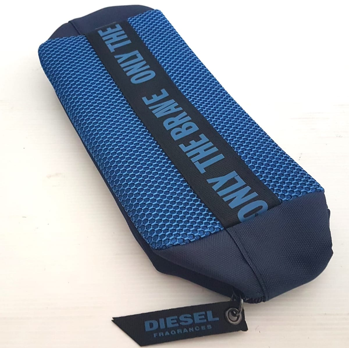 DIESEL  Original DIESEL Limited Edition Pouch, ITALY Cool Blue & Black Clutch, Cosmopolitan Satchel Bag, Intricate Design, Diesel Fragrances, Only the Brave, Sleek Model, Sophistication, Streetwise, Cosmetic Bag, Toiletry, Luxury Living, Pop Culture - Photo 8