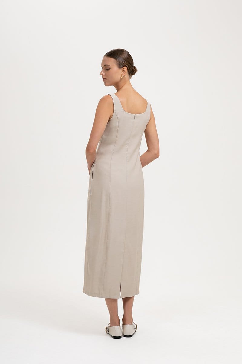 Love and Bravery Sloane Panelled Square Neck Sleeveless Dress - Photo 5