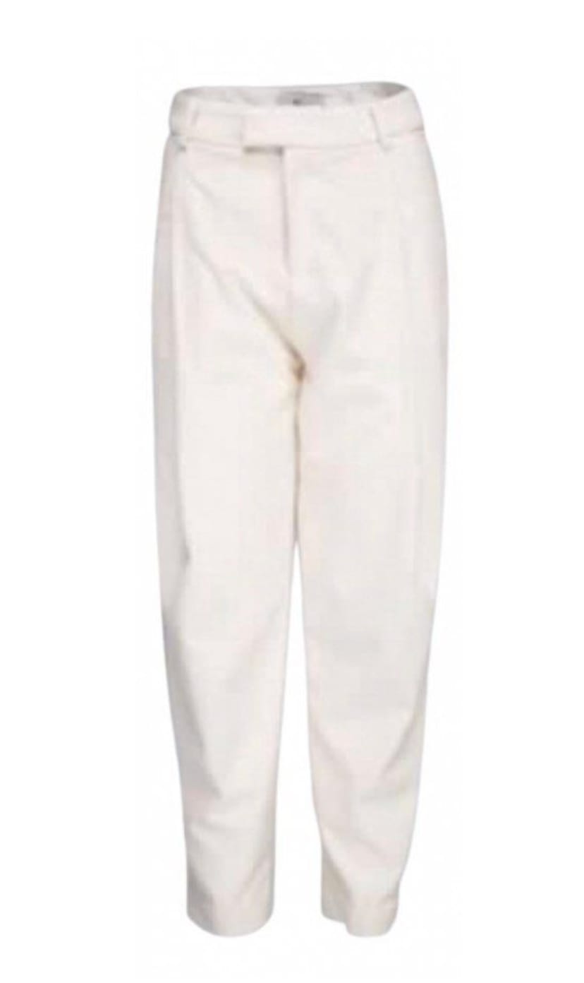 Chic White Tailored Trousers