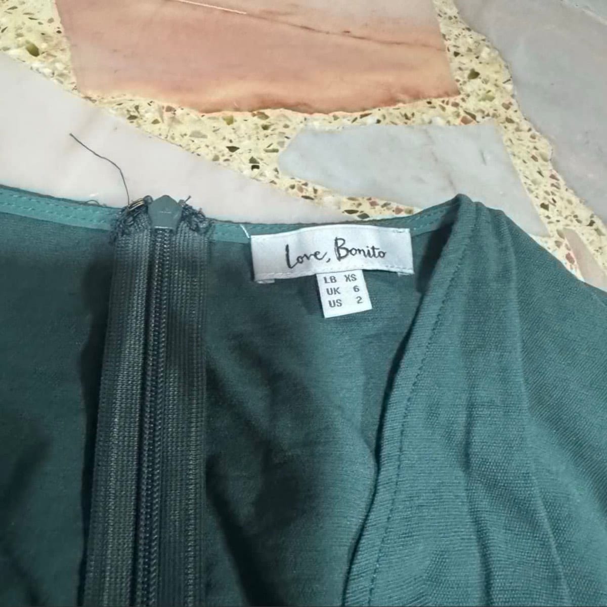 Love Bonito Chic Emerald Green Ruched Mini Dress - Photo 3