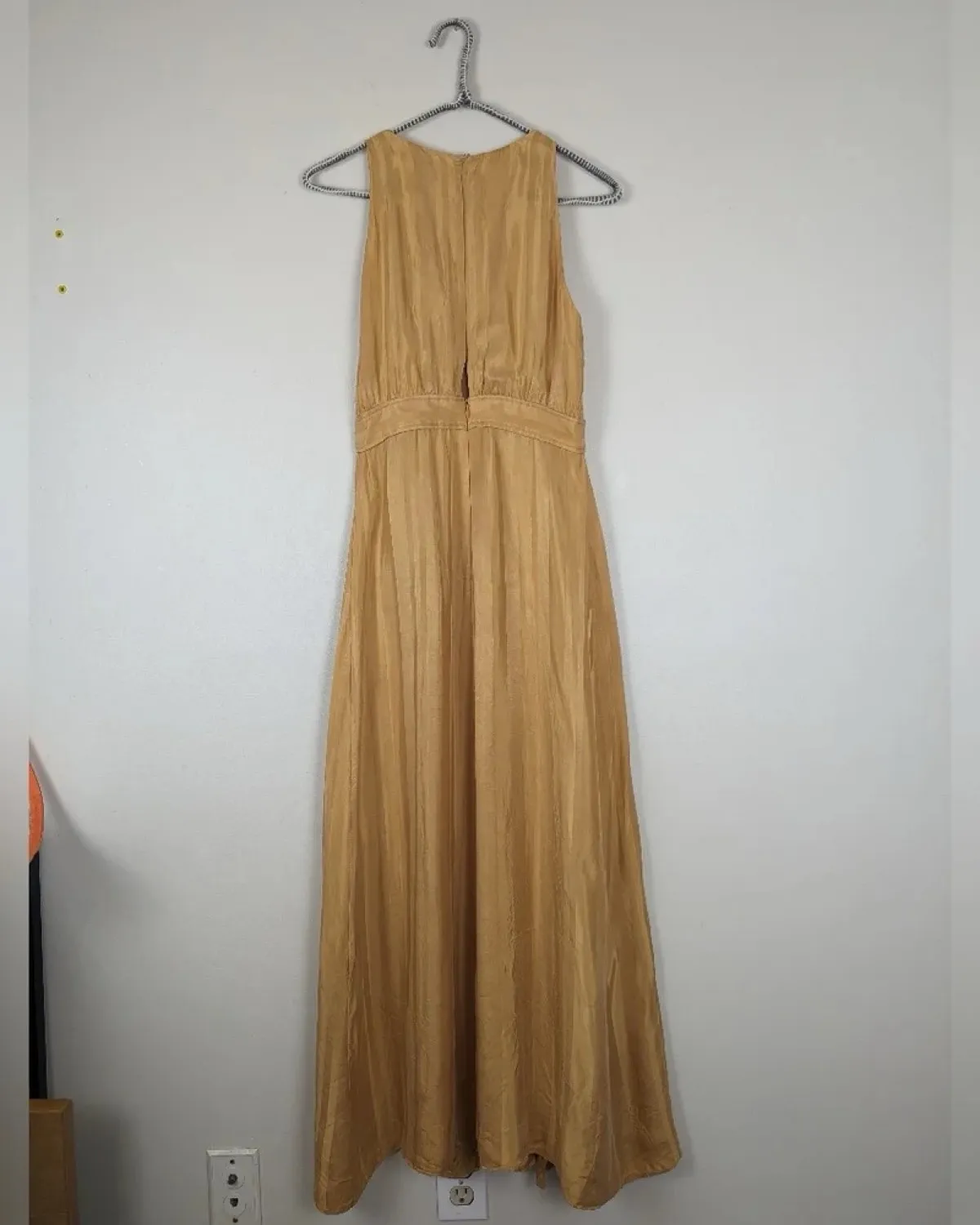 Shona joy Shona Joy Split Skirt Midi Dress in Saffron size UK10 - Photo 5