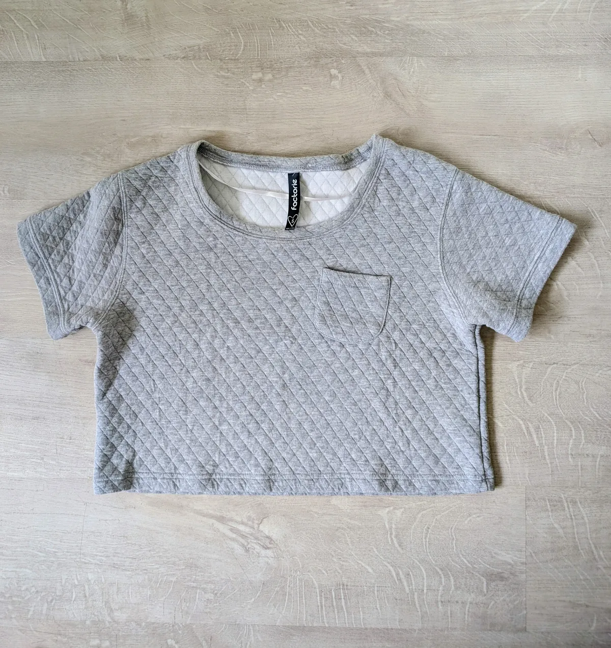 Grey crop top