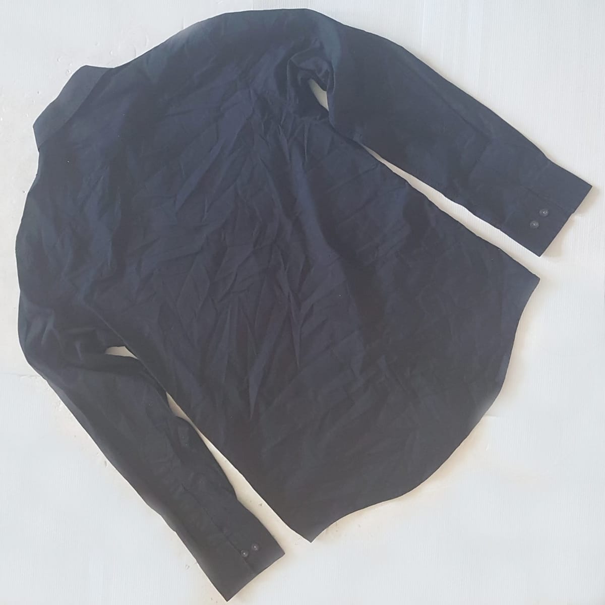 Burberry Original BURBERRY London Shirt, Classic BLACK Long-Sleeved Top, Cosmopolitan, Smart 7 Buttons Shirt, One Pocket, Japanese Inspiration, Luxury Lifestyle, Sleek Design, Sophistication, Streetwise, Timeless Appeal, Urban Living, Cult Street Fashion - Photo 5