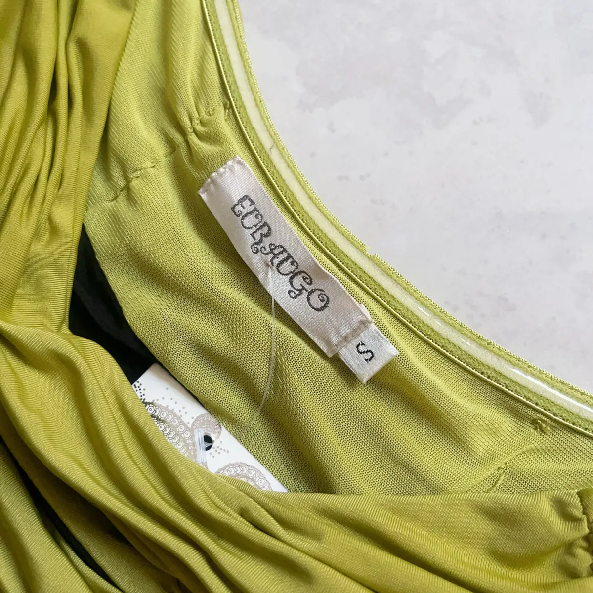 EURAUGO Olive Green Ruched Mini Dress - Photo 3