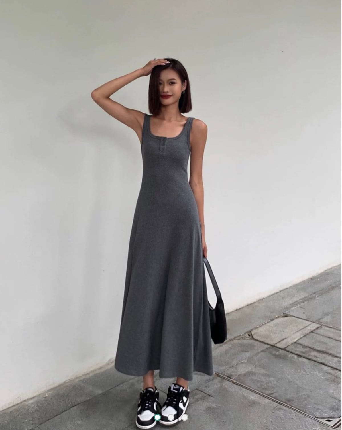 Grey maxi dress