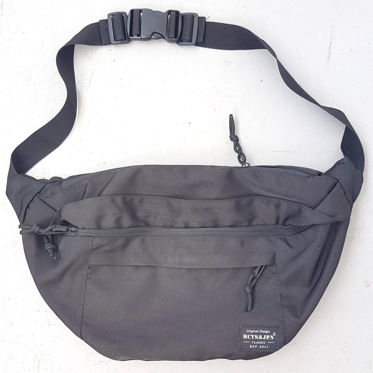 MYSC & JPN Original MYSC & JPN Crossbody Bag, Cosmopolitan, Classic Black Nylon Bag, Continental, Intricate Design, Fanny Pack, Sleek Design, Cool Sling Bag, Travel Pack, Sophistication, Urban Style, Streetwise, Timeless Appeal, Pop Culture, Cult Street Fashion - Photo 4