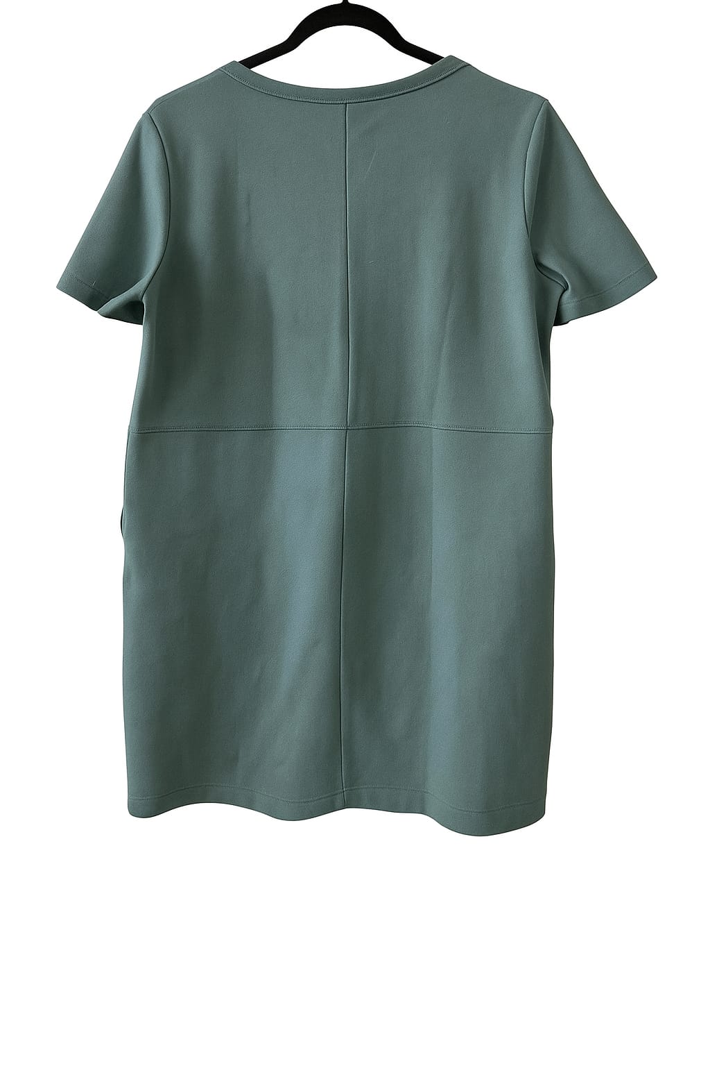 Zara ZARA Turquoise/Peacock Blue Shift Dress With Pockets (M) - Photo 4