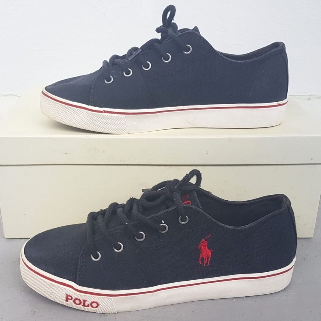 POLO by Ralph Lauren Designer Shoes, US 5.5, UK 5, EU 38, CM 24.5, Cool BLUE Sneakers, Cosmopolitan, Work or Play, Casual Canvas Footwear, Sophistication, Timeless Appeal, Effortless Style, Pop Culture, Gen Z, Geek, Cult Street Fashion - Photo 6