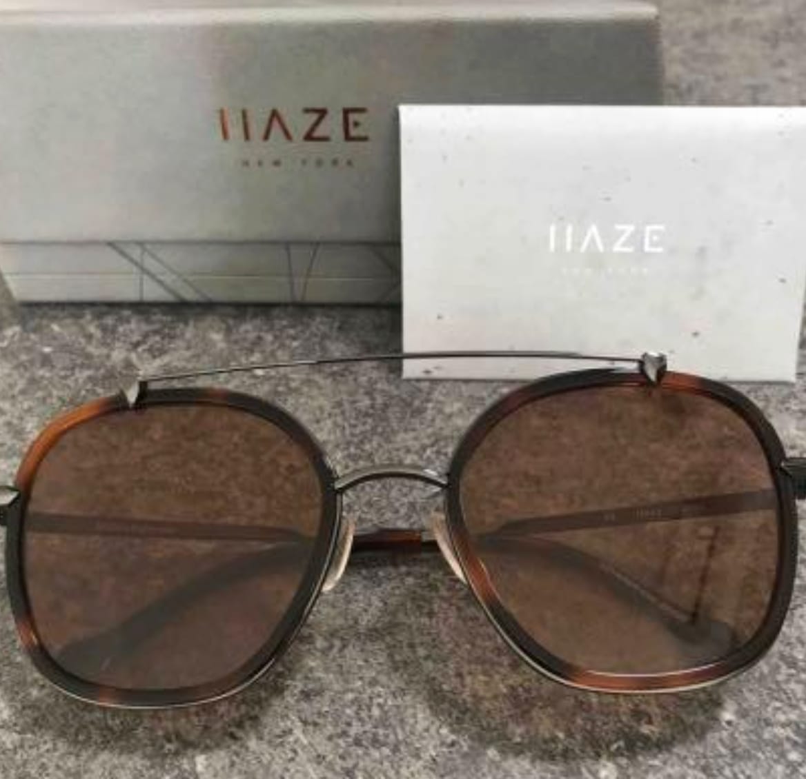 Trendy Haze Brown Sunglasses