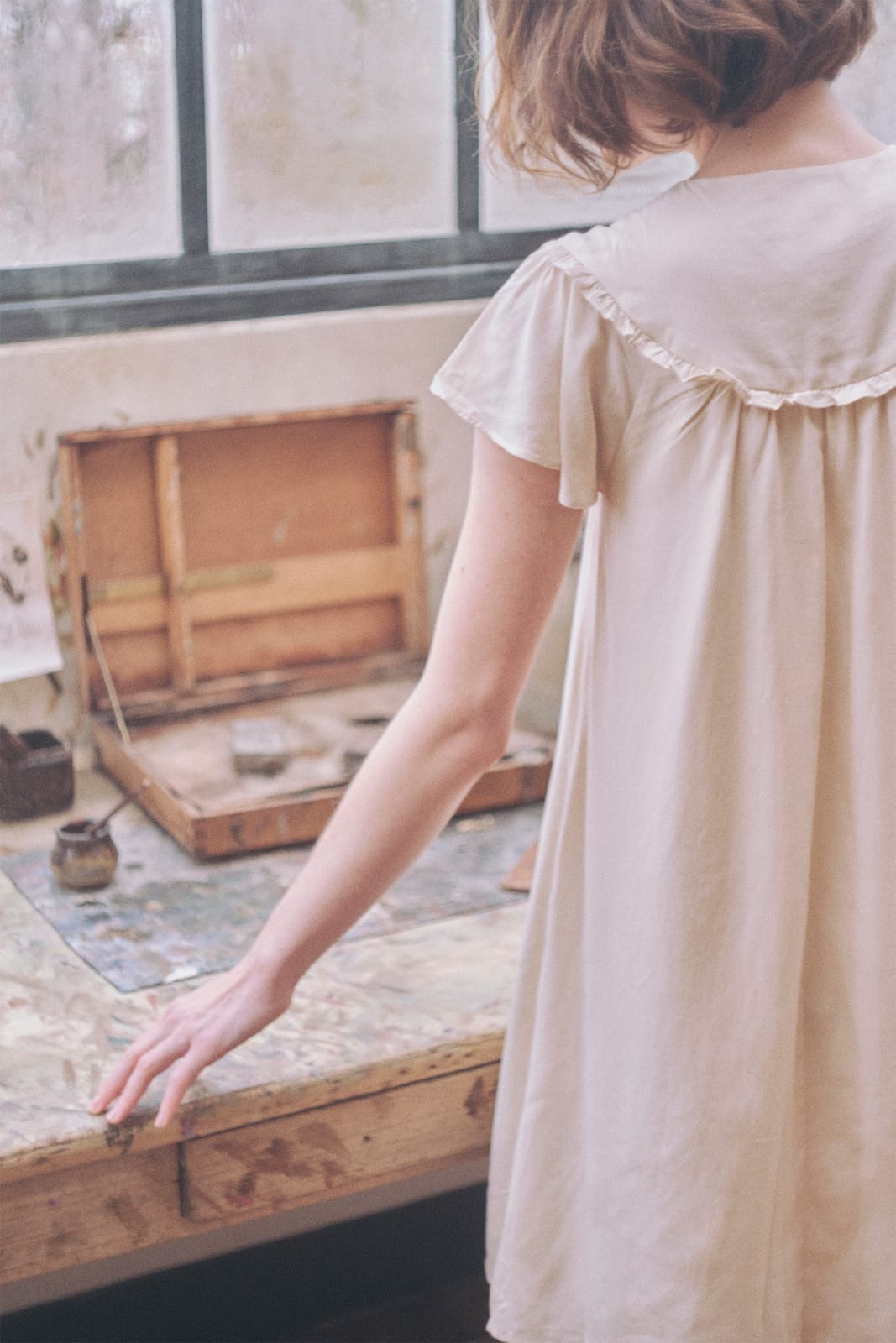 Our Second Nature Our Second Nature Ruffle Collar Shift Dress - Photo 6