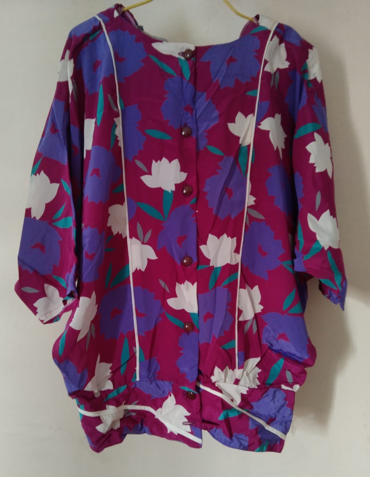 Bright Floral Statement Blouse