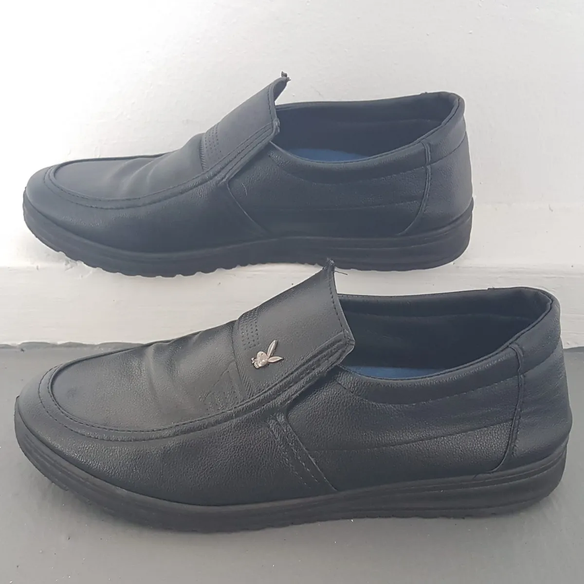PLAYBOY Playboy Designer Shoes, Black Working Shoes, Cool Loafers, Cosmopolitan, US 7, UK 6, EUR 40, Timeless Classic, Slip-On, Sliders, Sophistication, Luxury Soft Leather, Urban Style, Streetwise, Pop Culture, Everyday Fashion - Photo 9