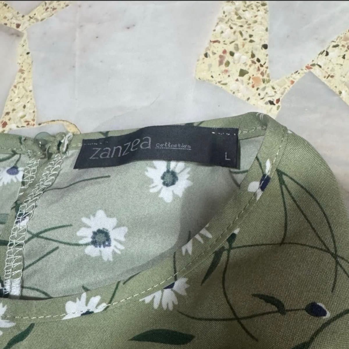 Floral Sage Green Maxi Dress - Photo 3