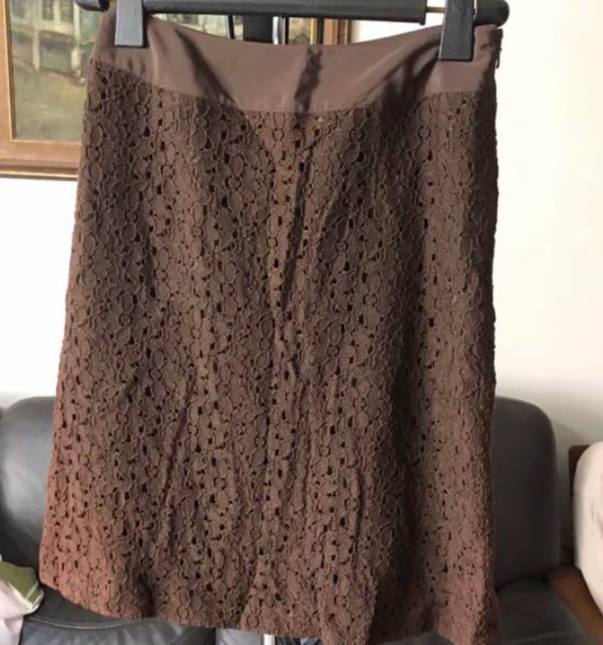 Chic Brown Lace Skirt