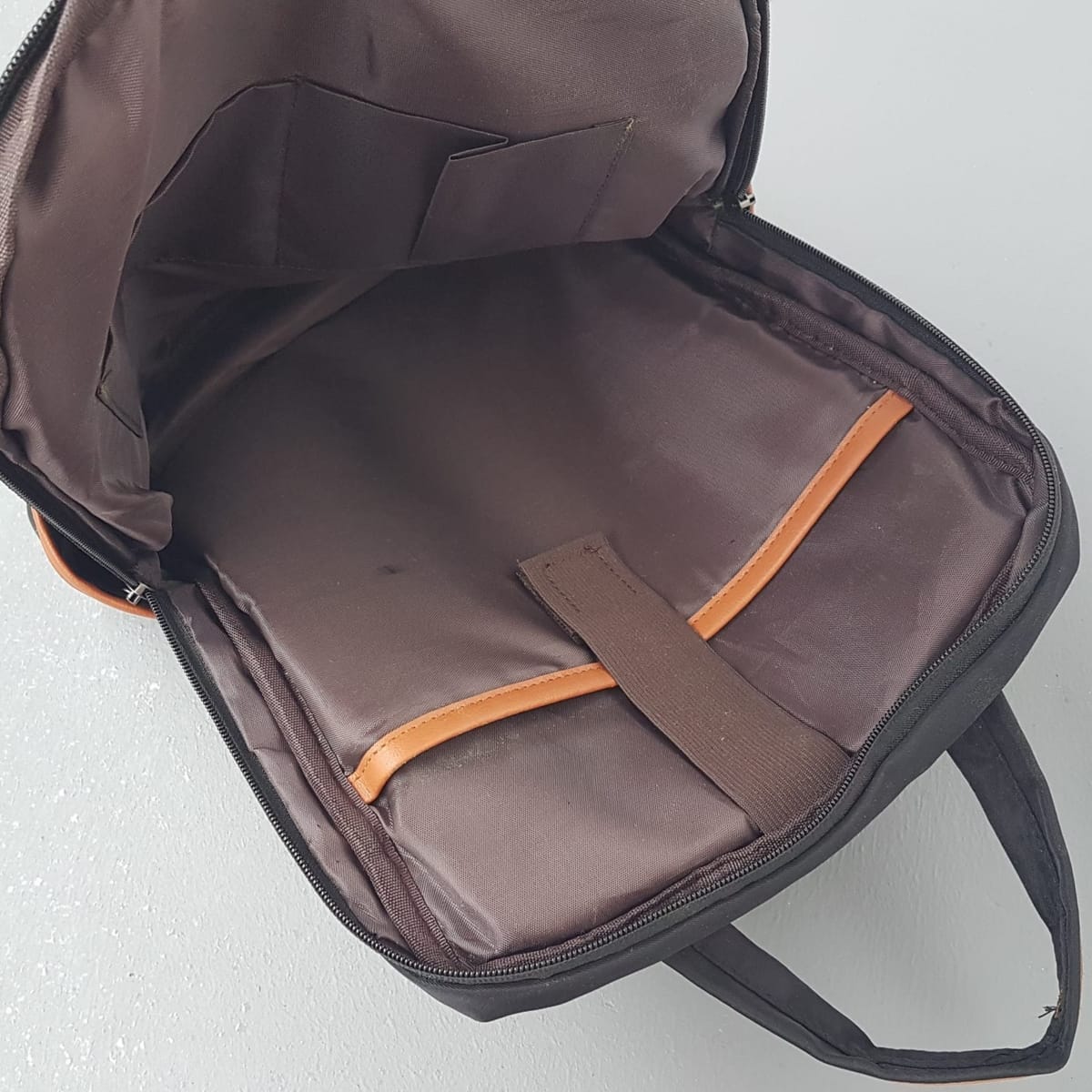 MOCHILA  Premium MOCHILA Backpack, Cool Black & Brown Rucksack, Cosmopolitan, Waterproof Haversack, Intricate Design, Sophistication, 14” Laptop Bag, Campus, Urban Style, Pop Culture, Geek, Cult Street Fashion, Timeless Appeal, Travel, Backpacker, Streetwise - Photo 3