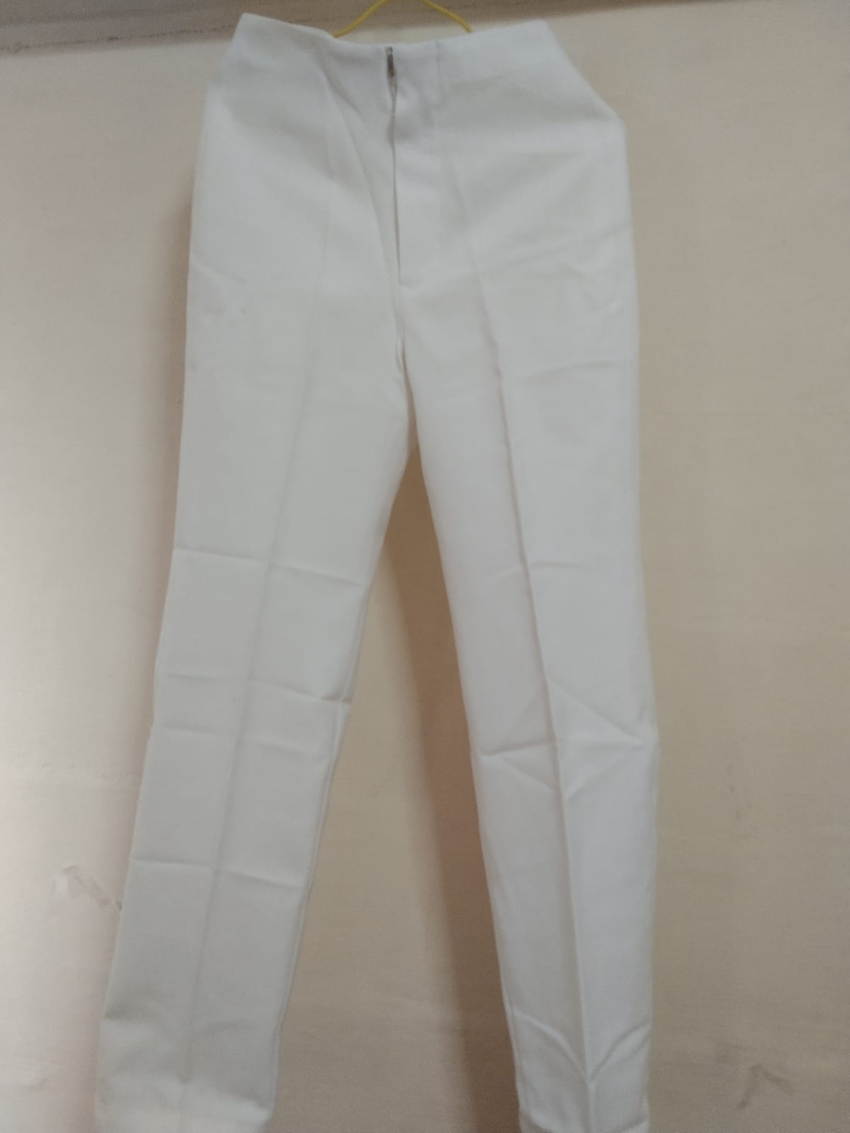 Chic High-Waisted White Pants
