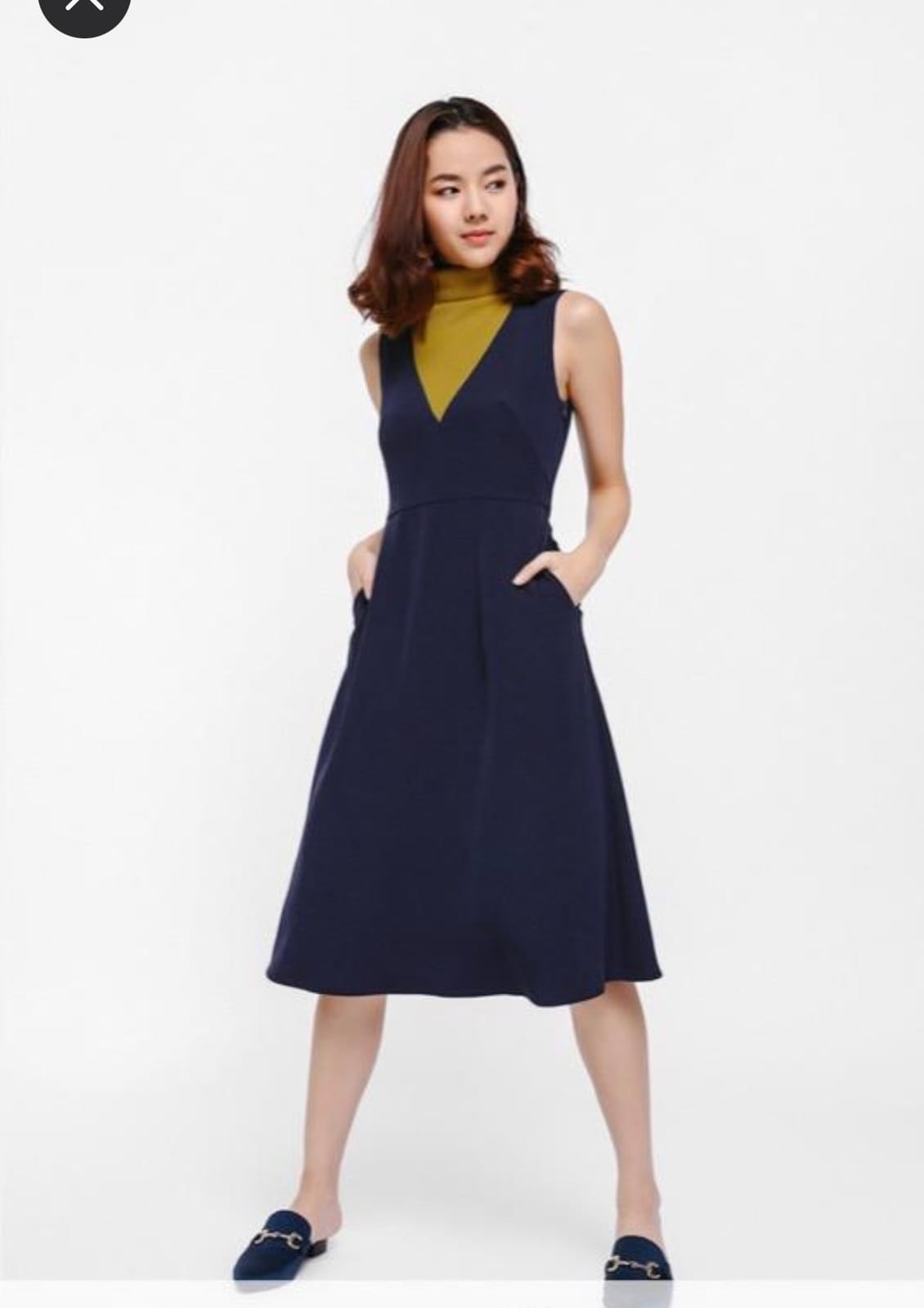 Love, Bonito Colourblock Midi Dress - XS