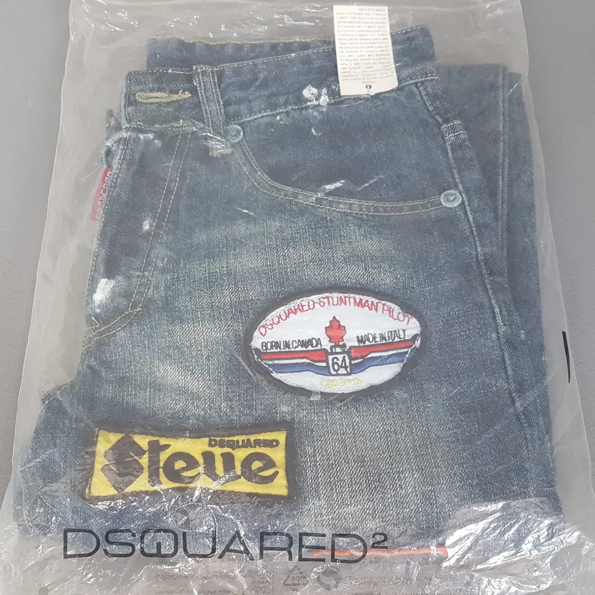Dsquared² Retro Dsquared² Denim Jeans, Made in ITALY, Exquisite D2 Bootcut Jeans, Dsquared² Patchwork, Size 30 Bottoms, Haute Couture, New with Tag, Cosmopolitan, Designer Wear, Sophistication, Vintage Pants, Timeless Classic, Luxury Living, Cult Street Fashion - Photo 10