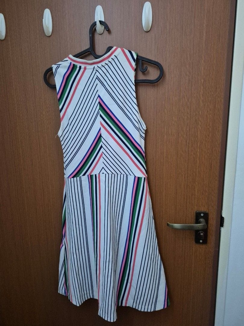 Stradivarius Stradivarius Chic Striped Sleeveless Dress (Size S) - Photo 4