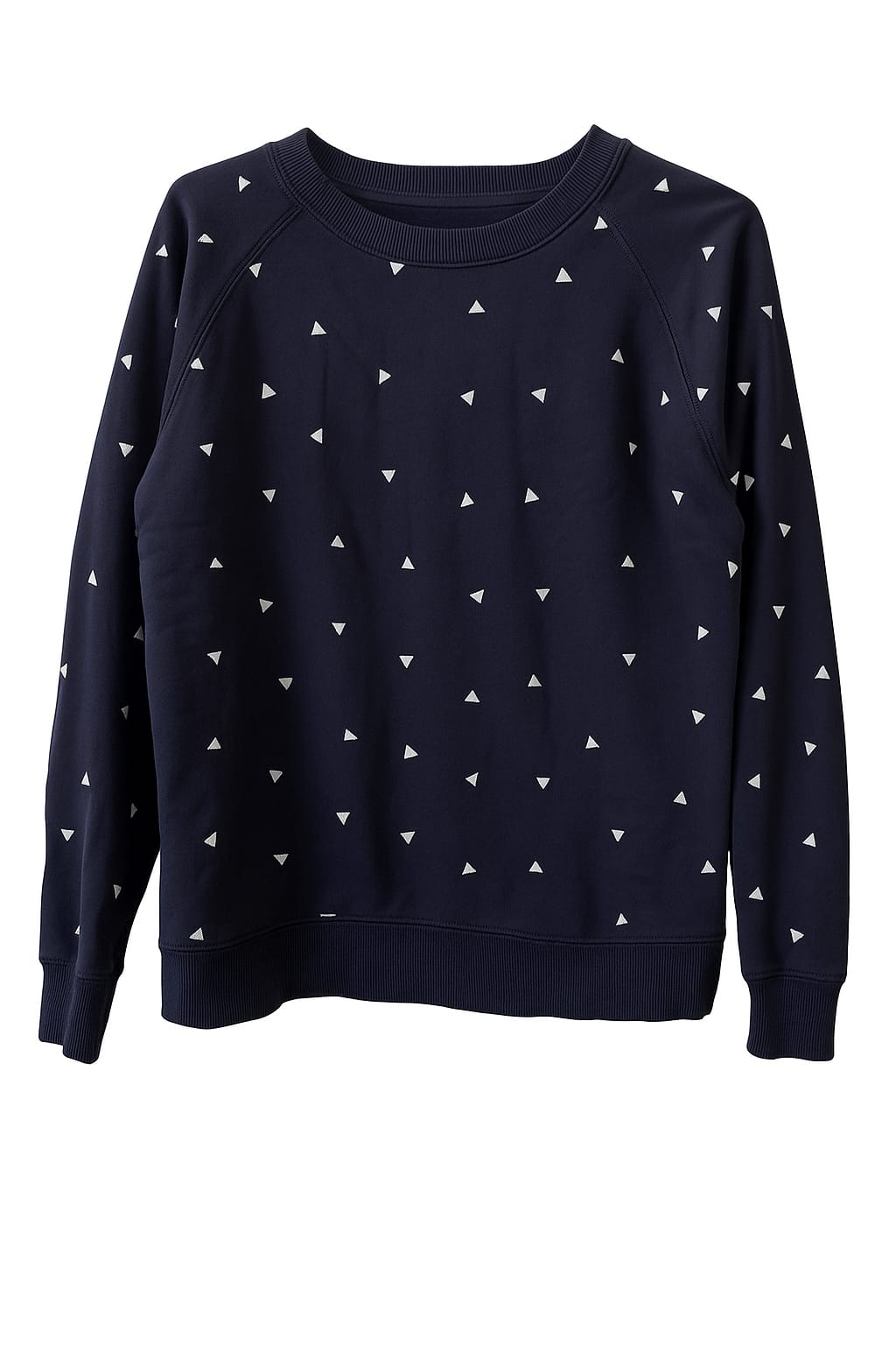Pull & Bear Pull&Bear Men's Navy Pullover With Triangle Pattern (EUR S / MEX 36)