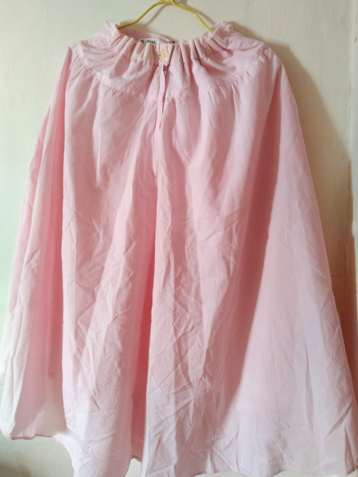 Soft Pink Flowing Midi Skirt