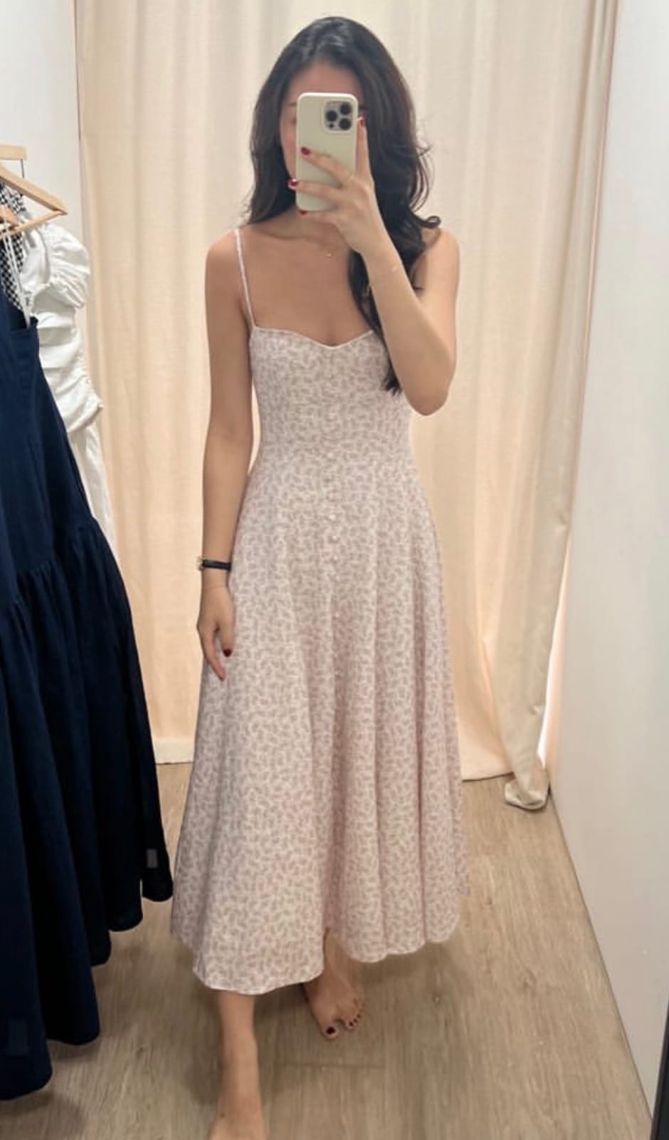 Caramel Monster Renne Midi Dress in Bellflower Blush