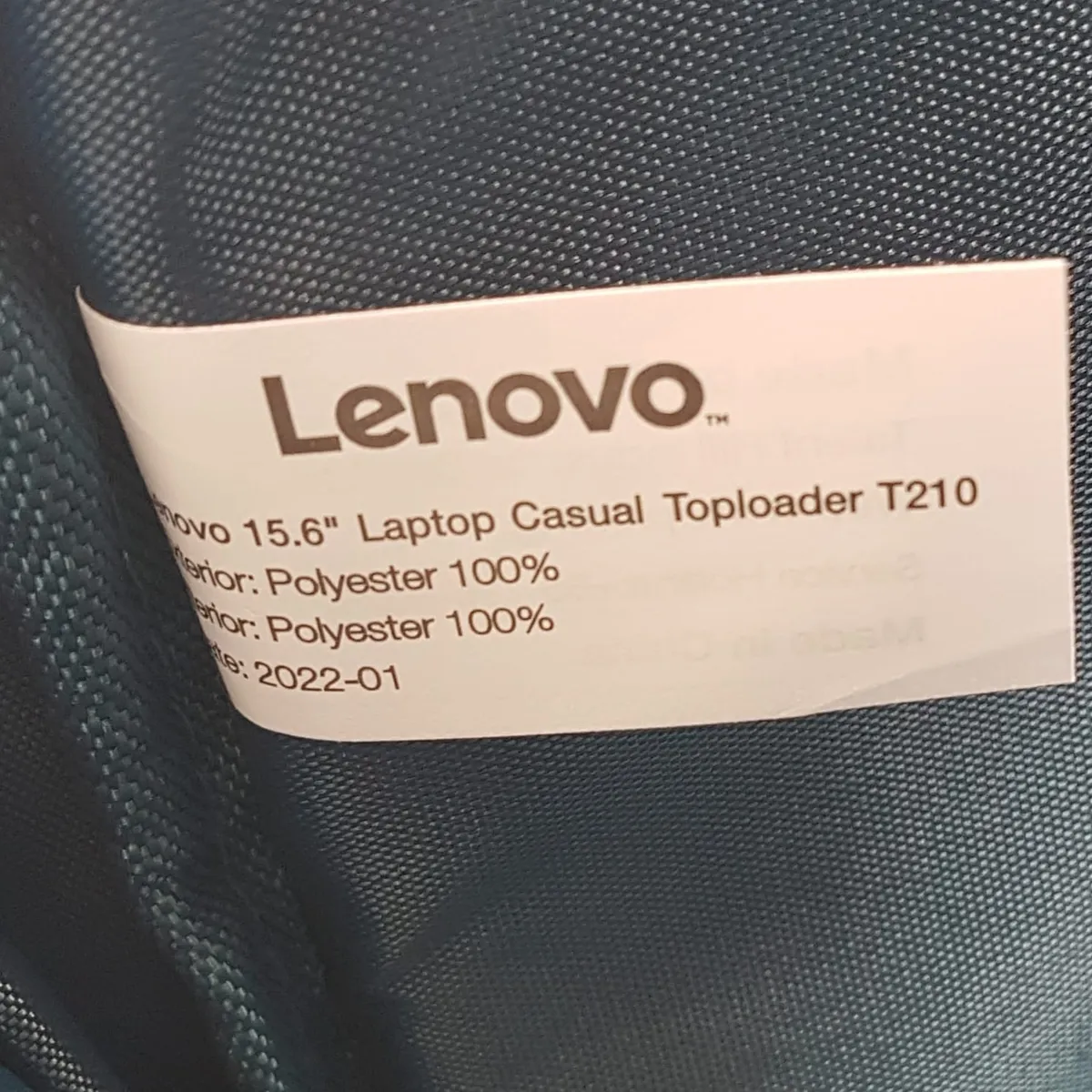 LENOVO Original Lenovo Bag, 15.6" Laptop Casual TOPLOADER T210 Model, Cosmopolitan, Charcoal Grey Tone, Tablet, Notebook, Blue Interior, Top Handle, Urban Style, Minimalist Design, Travel Pack, New with Tag, Professional Digital Life - Photo 8