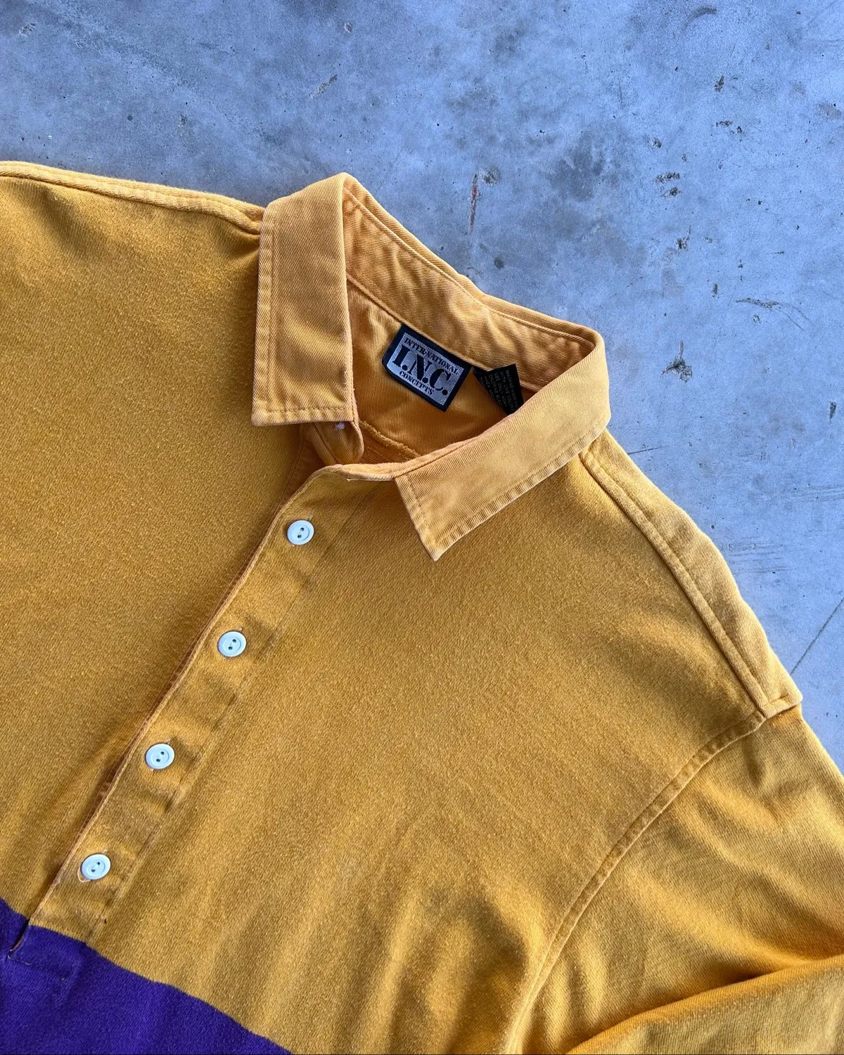 International concepts Retro Colourblock Rugby Polo Shirt - Photo 4