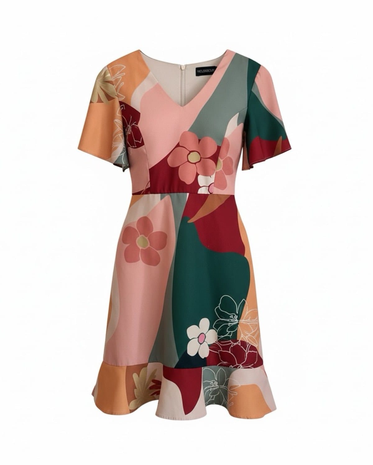 The Closet Lover The Closet Lover Floral V-Neck Flowy Dress