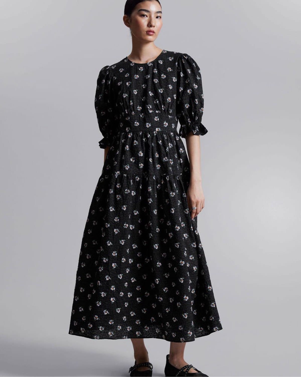 & Other Stories & Other Stories -  Floral Puff Sleeve Maxi Dress - Photo 3