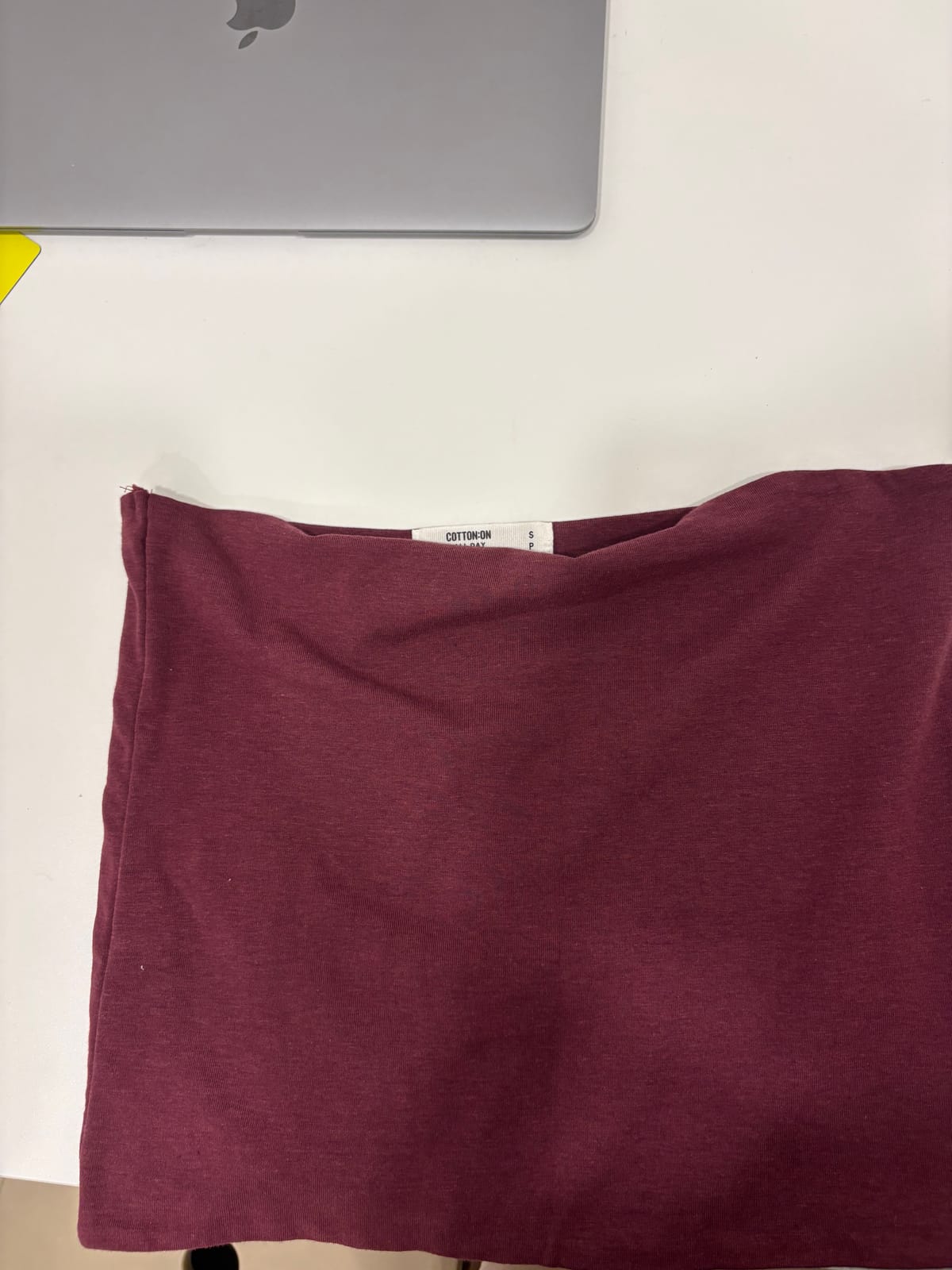 Essential Cotton On Burgundy Tube Top