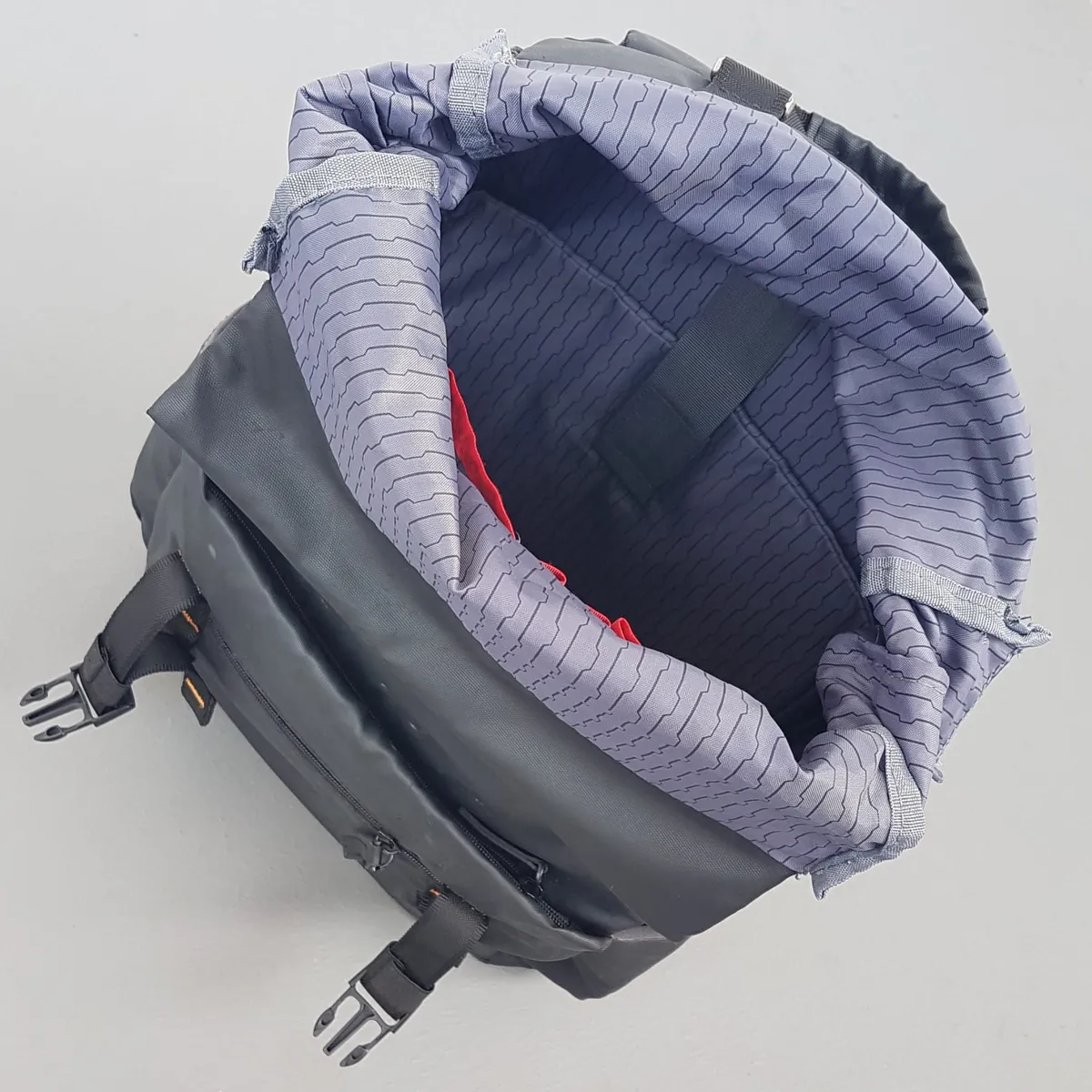 OGIA Exclusive OGIO Backpack, Grayish Black Haversack, Cool Nylon Fold-Over Flap Rucksack, Cosmopolitan, Dual Front Buckle, Laptop Bag, Padded Back, Sophistication, Streetwise, Pop Culture, Urban Style, Timeless Appeal, Everyday Fashion - Photo 3