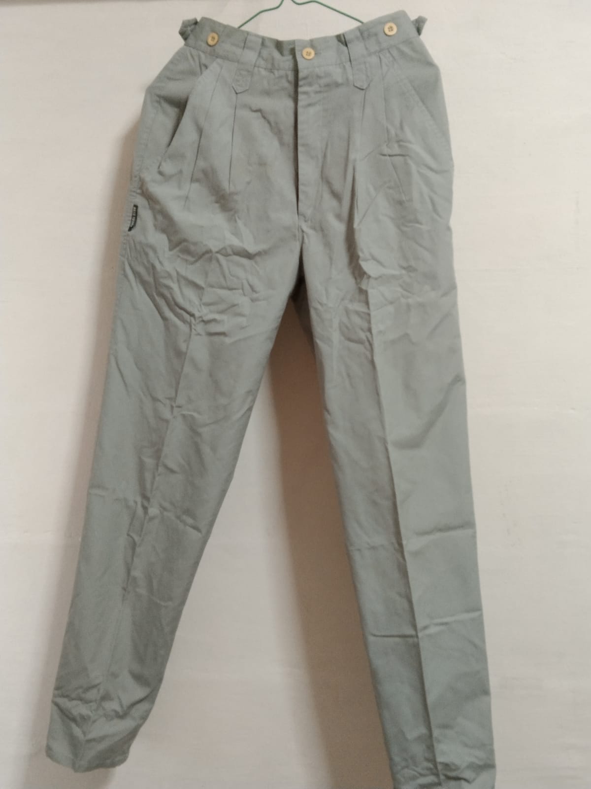 Sleek Olive Green High-Waisted Pants