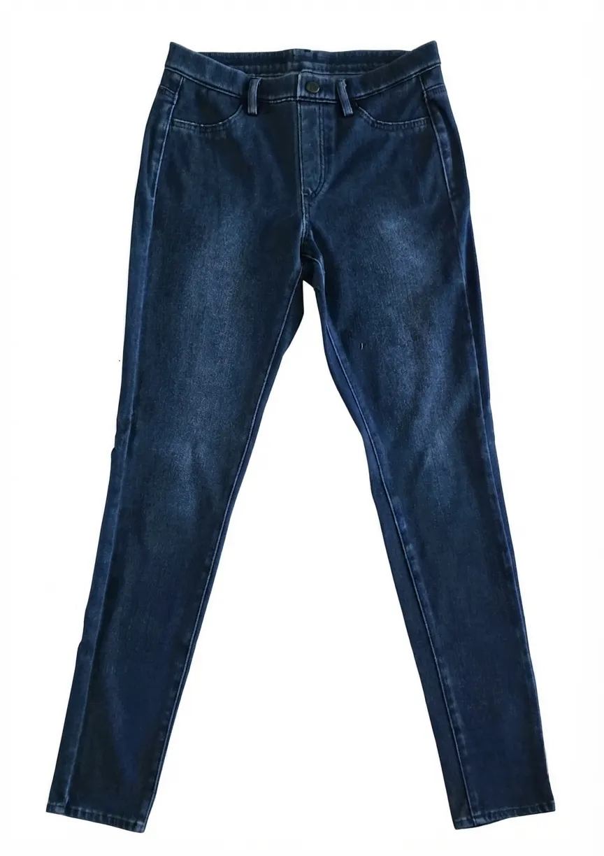 Uniqlo Women Dark Wash Dark Blue Denim Jeans Pants Jeggings (Size M)