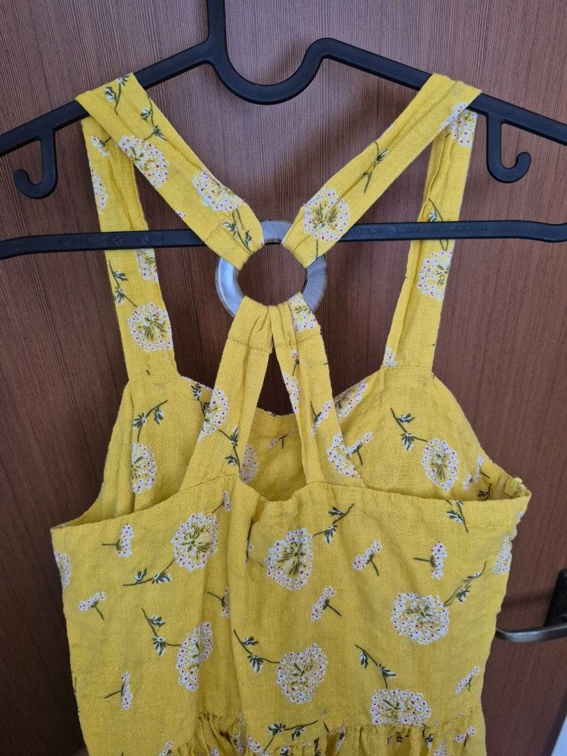 QED London Sunny Vibes QED London Yellow Floral Dress - UK 8 - Photo 2