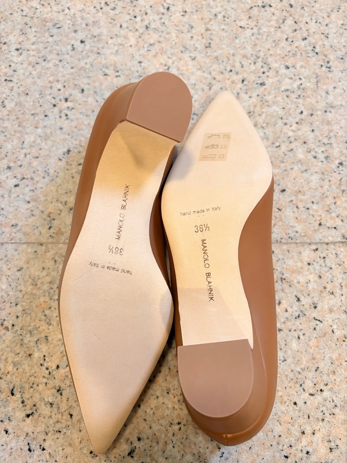 [BRAND NEW] Manolo Blahnik Chic Brown Block Heels Size 36.5 - Photo 4