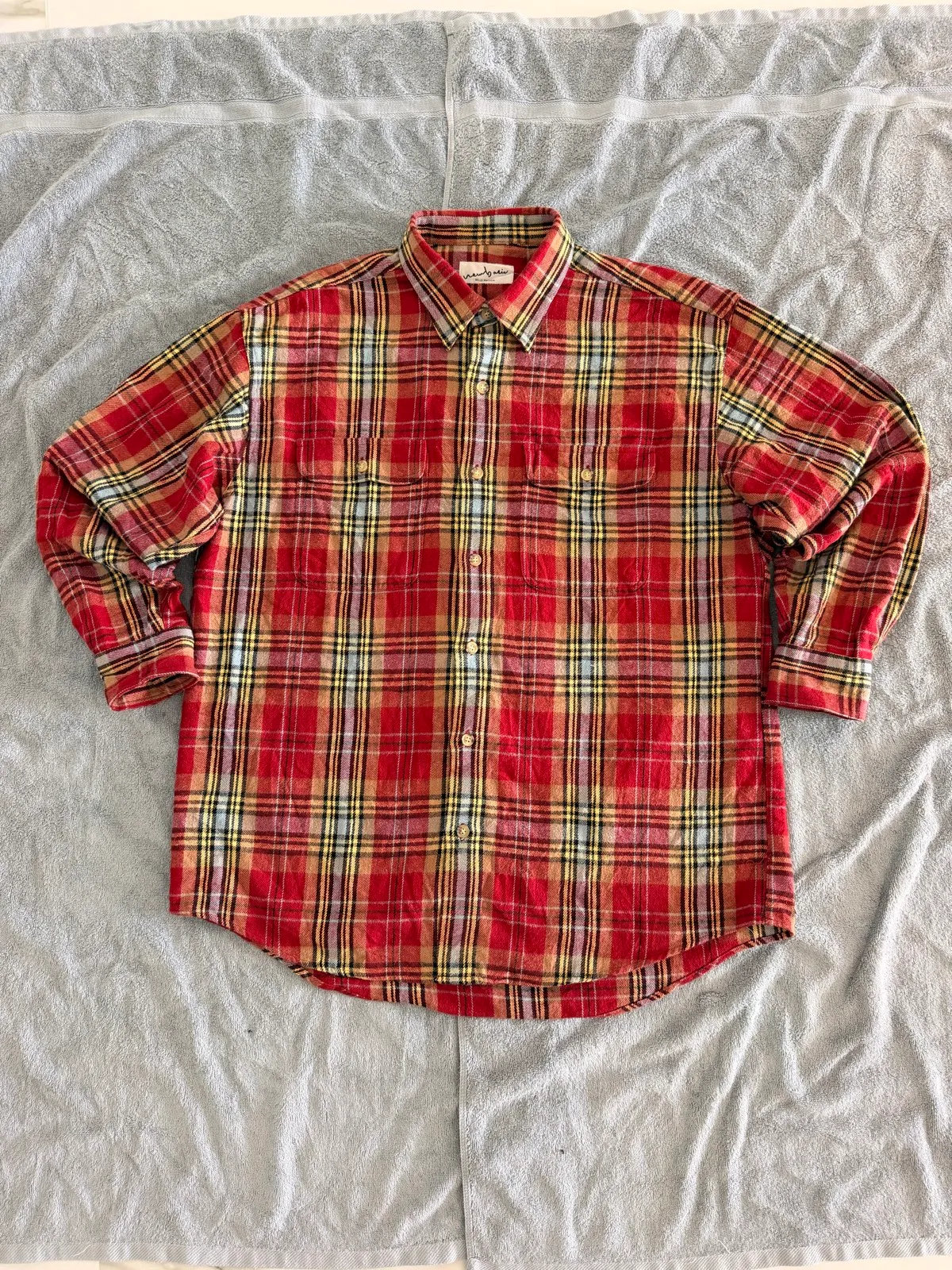 Classic Red Plaid Flannel Shirt