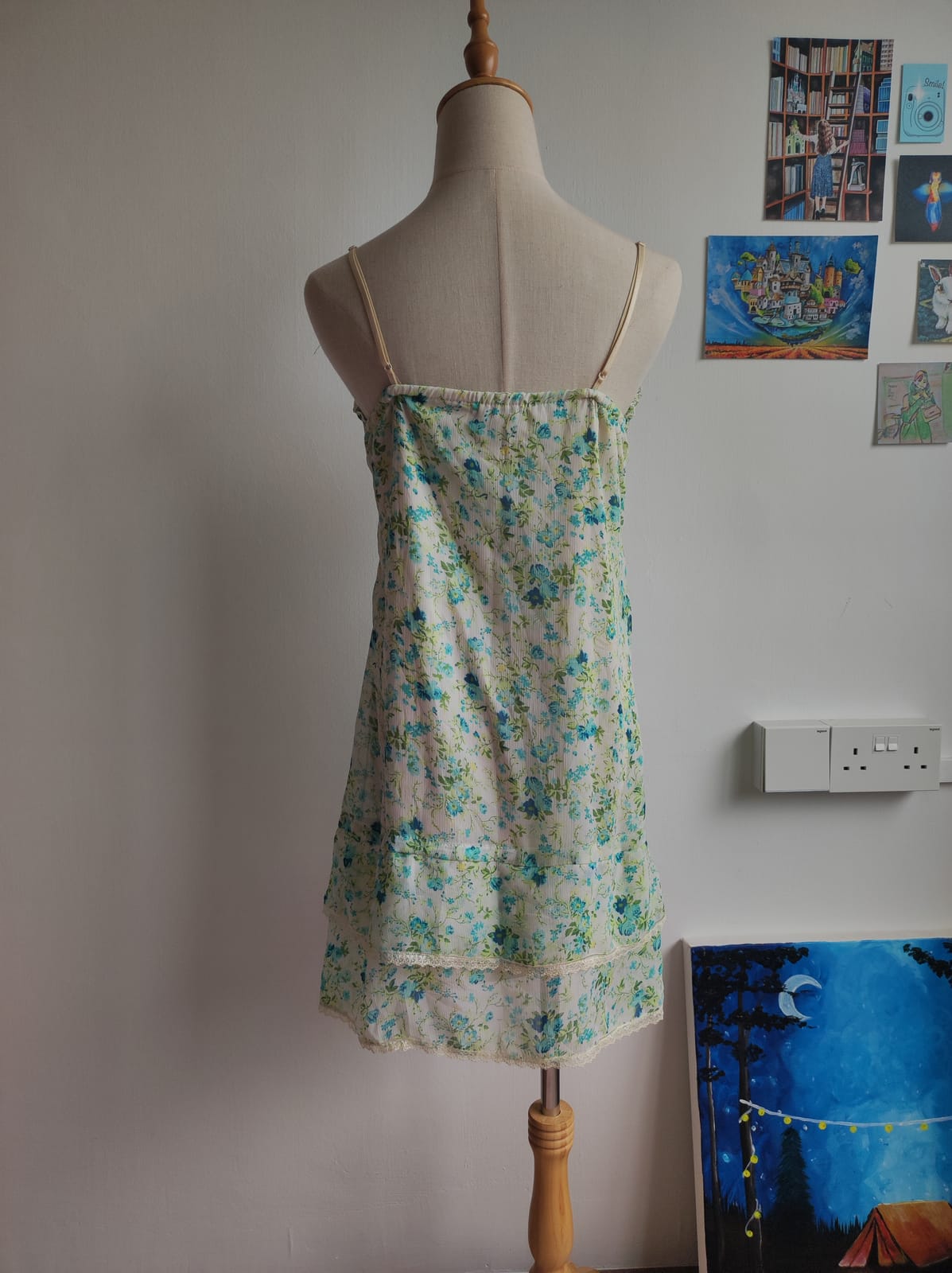 Floral Cottagecore Mini Slip Dress - Photo 3