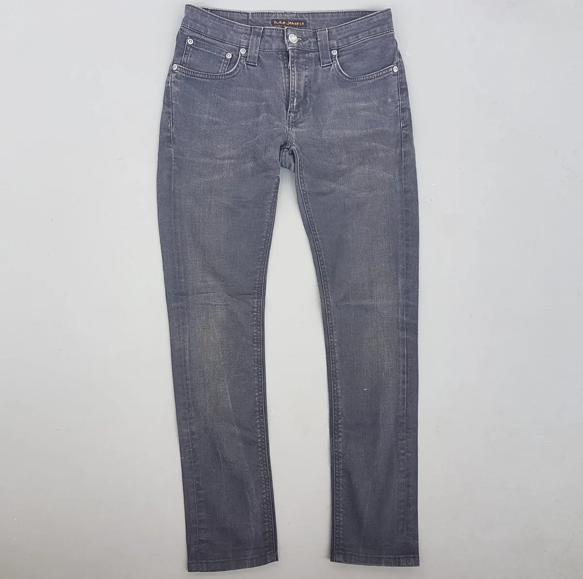 Nudies Original NUDIES Denim Jeans, Black Work Pants, Size 28, Cool Bottoms, Organic Model, made with Love, Straight Cut, Skinny, Urban Style, Elegant, Cosmopolitan, Stylish Trousers, Sophistication, Streetwise, Pop Culture, Timeless Appeal, Everyday Fashion - Photo 7