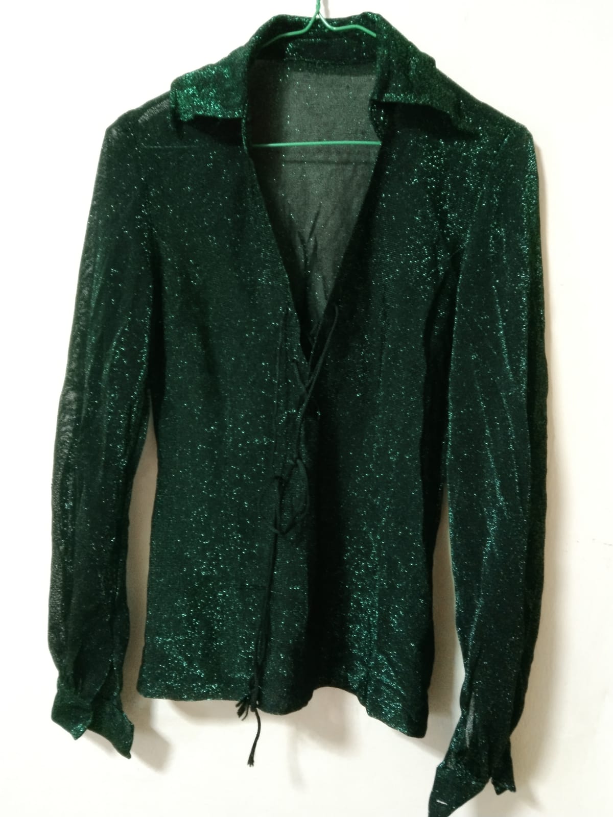 Emerald Green Sequin Midi Skirt - Photo 2