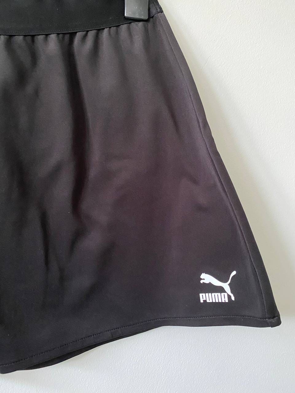 Puma PUMA Minimalist Black Asymmetric Half Pleated Skirt (M) - Photo 3