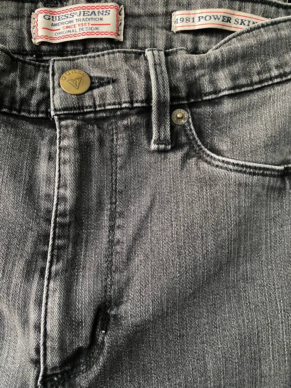 Guess GUESS Faded Black 1981 Power Skinny Jeans (Size 28) - Photo 3