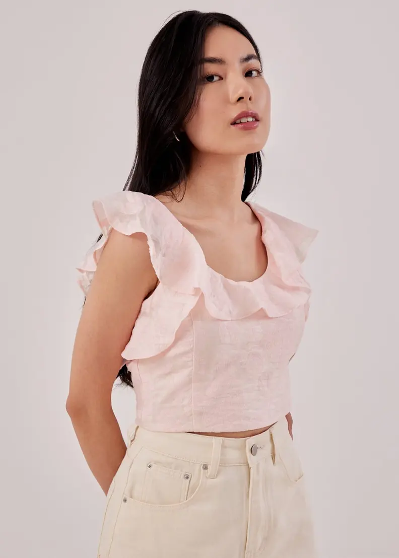 Love, Bonito Love Bonito Aella Textured Crop Top - Photo 2