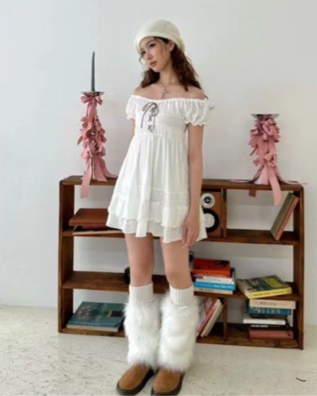 JANET STUDIO JANET STUDIO layered puffy white dress babydoll - Photo 2