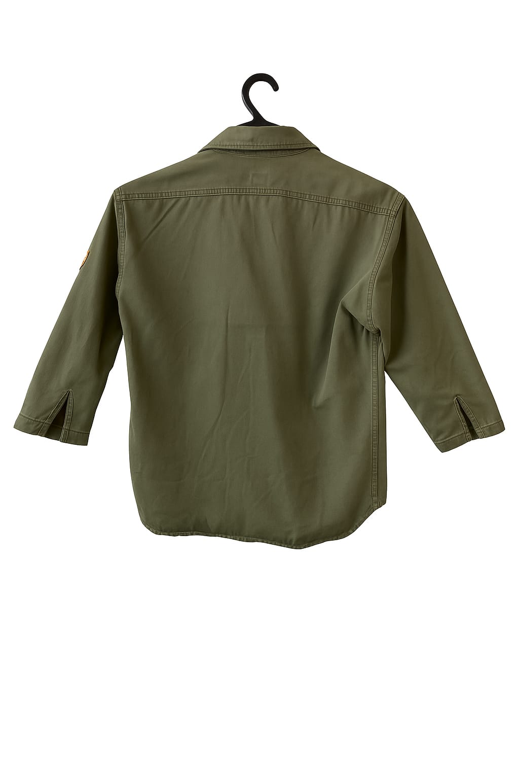 Duffer of St George DUFFER OF ST GEORGE Khaki Green Collared Button Down Jacket (S) - Photo 5