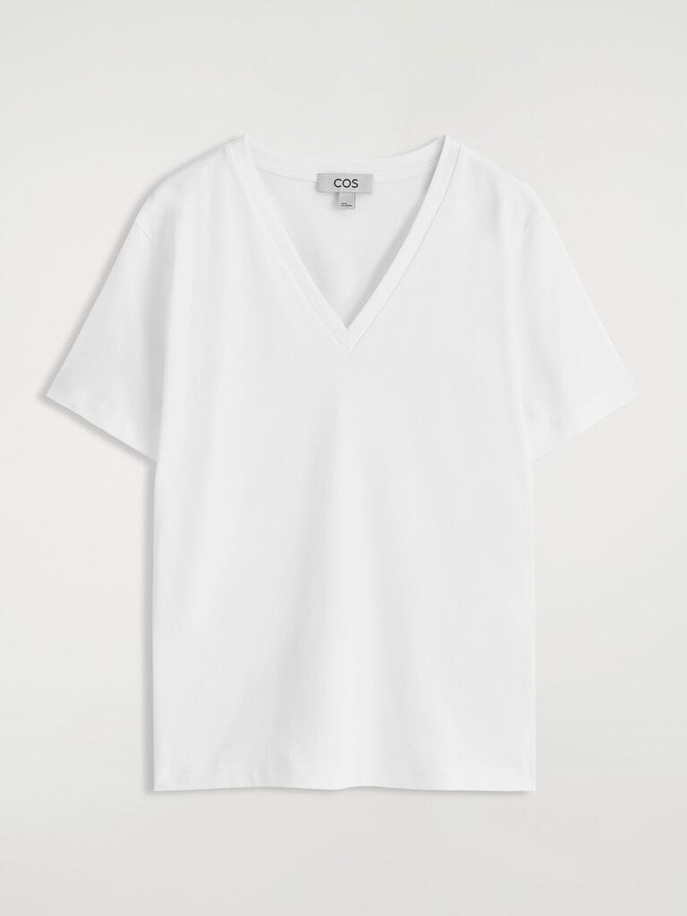  COS - White V-Neck Tee (BNWT)