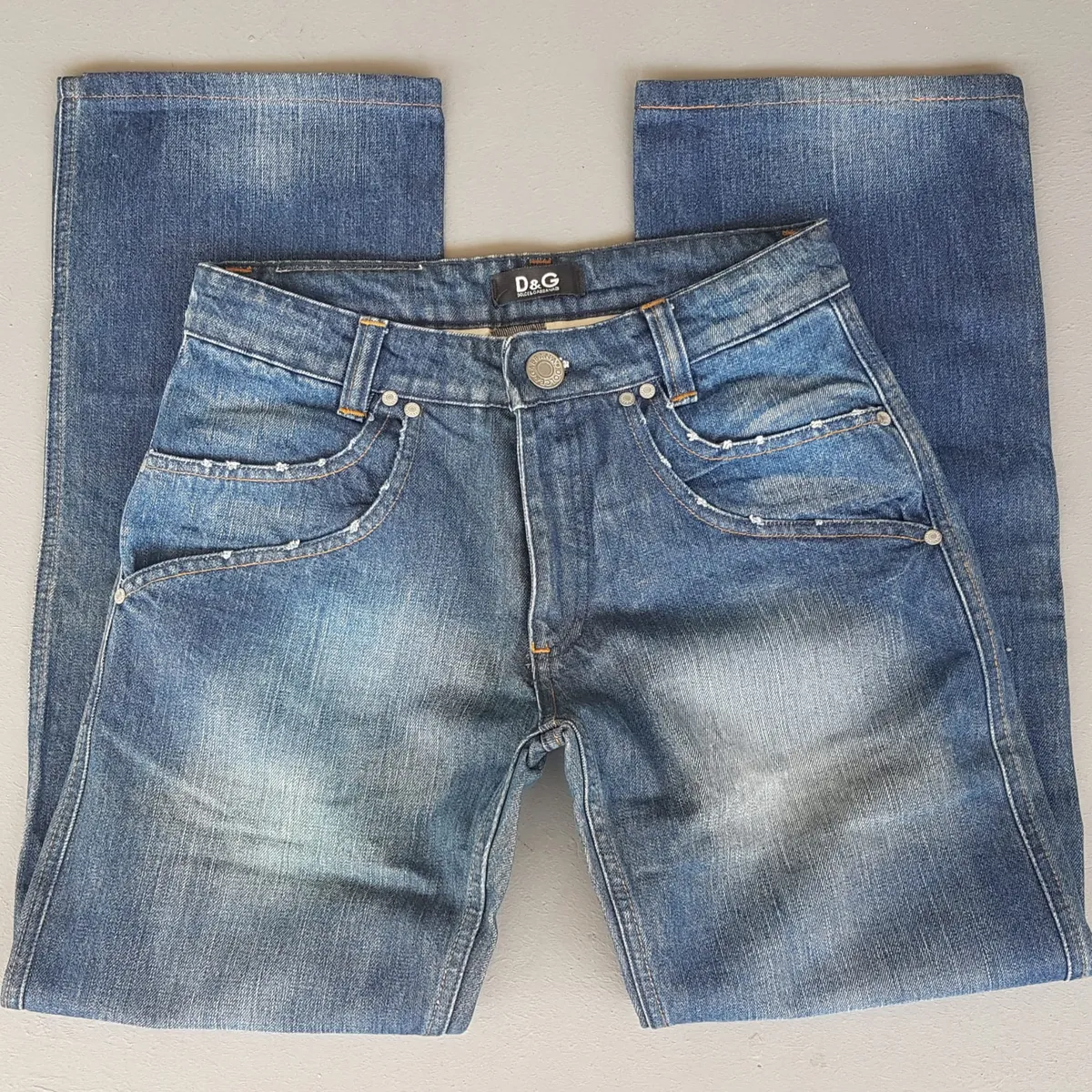 Dolce & Gabbana Retro DOLCE & GABBANA Denim Jeans, Cool Bootcut Flare Jeans, Size 29 D&G Bottoms, Double Front & Back Pockets, ITALIAN Designer Wear, Sophistication, Nostalgic Appeal, Vintage Pants, Timeless Classic, Luxury Living, Pop Culture, Cult Street Fashion - Photo 3